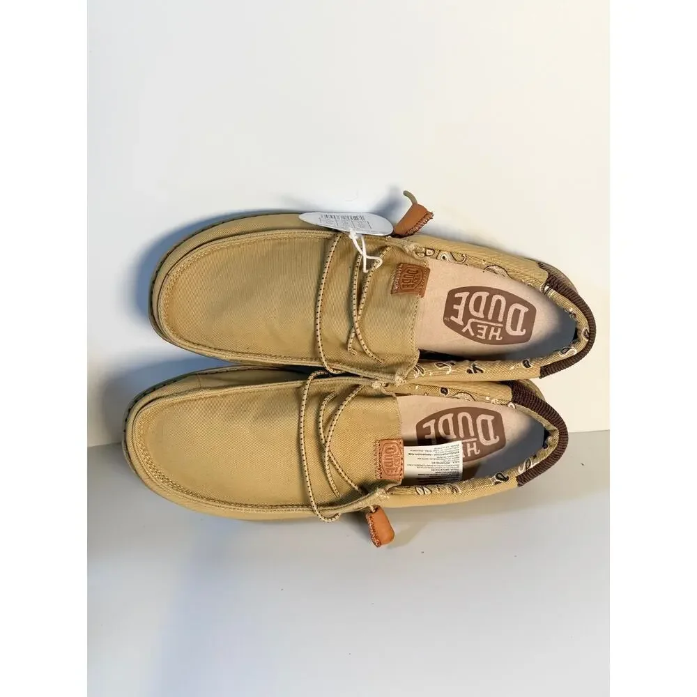 Hey Dude Wally Workwear Shoes Tan US Men's 8 / Women's 10 Lightweight